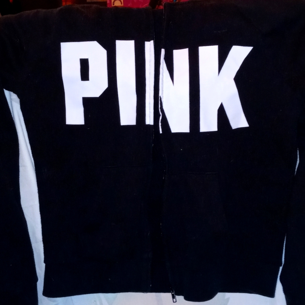 Black zip-up hoodie Sweatshirt